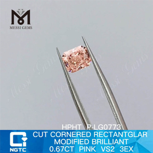 0.67CT HPHT laxum AMARYLLIS VS2 3EX lab adamas P-LG0773 . crevit