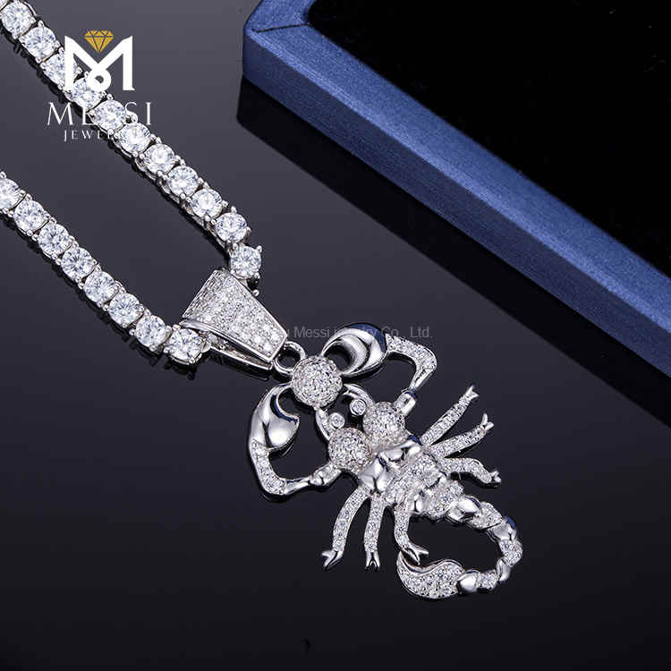 DIY hip-hop rapper monile argenteum scorpium hip hop blen chains