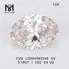 3.16CT OV Cut I Color VS2 EX VG Lab Diamond CVD LG564363348