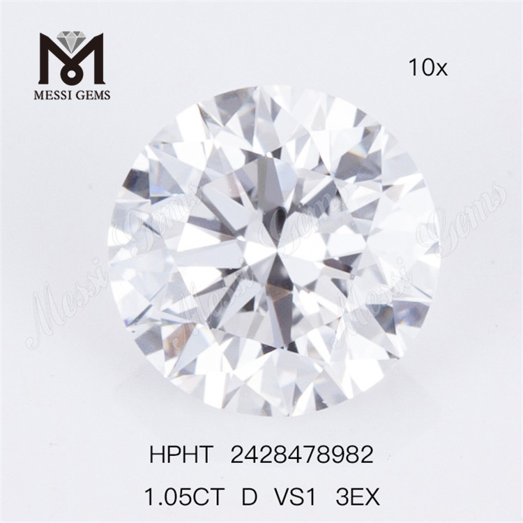 1.05CT D VS1 3EX RD Cut solve Lab Diamond