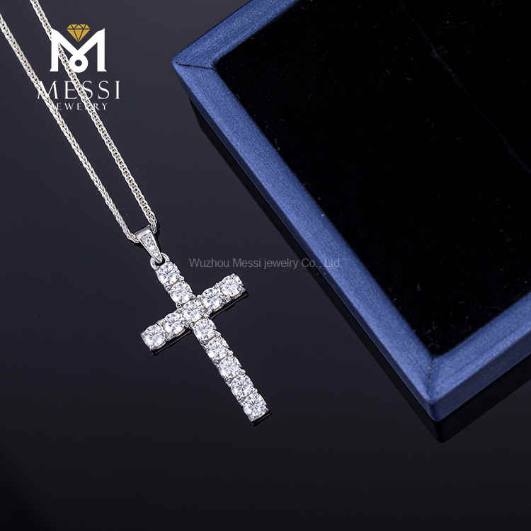 Rapper Moissanite hip Hop Cross Moissanite Argentum / aes / aes patris munera