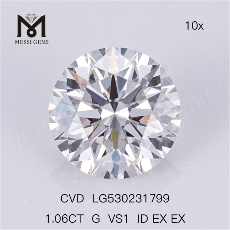 1.06ct G VS Solve Synthetic Diamond Ronnd Cvd Diamond Wholesale