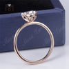 1.39CT Lab Diamond 18k Rose Aurum Engagement Singularis Nuptialis Ring