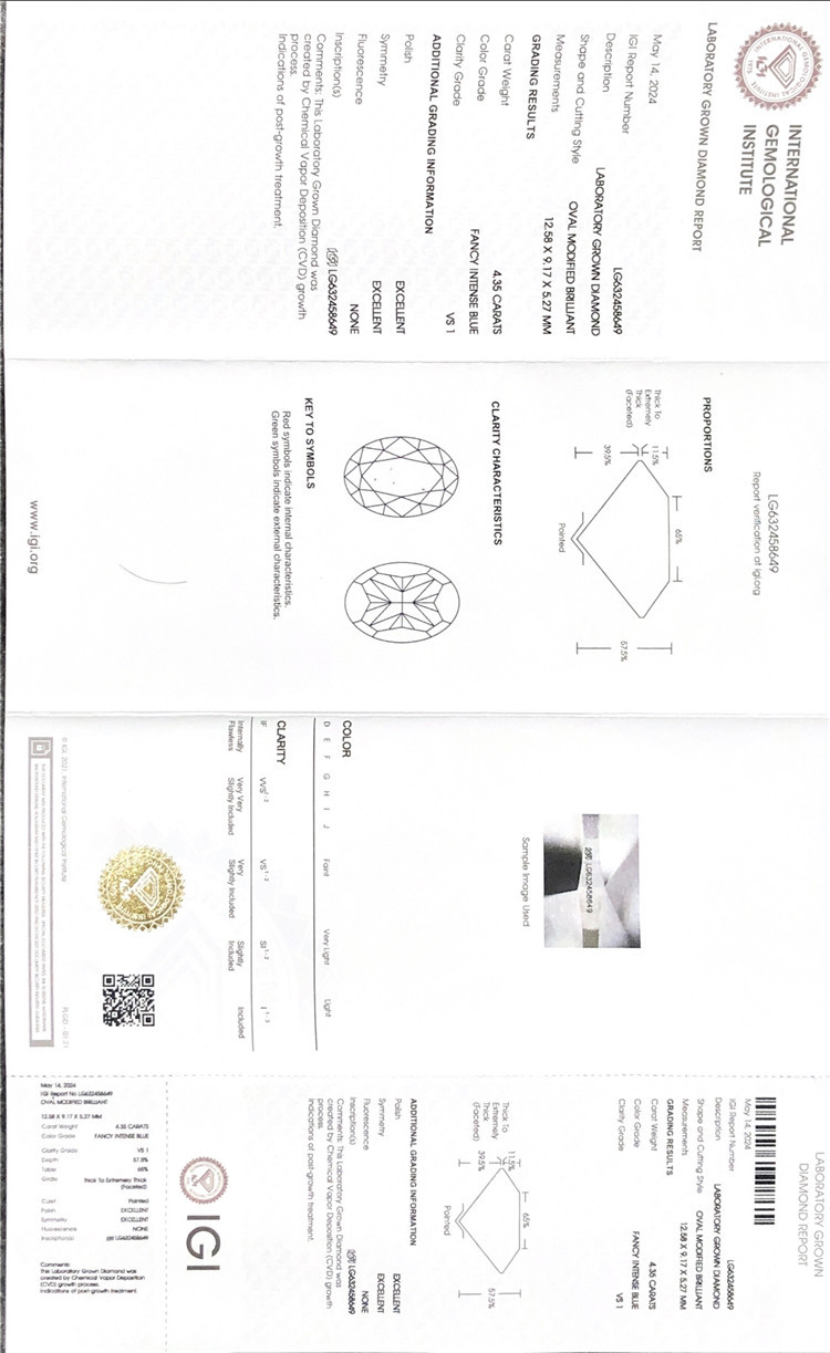 4ct ovata in lab*