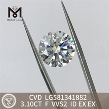 3.10CT F VVS2 ID EX EX Wholesale CVD Diamond CVD LG581341882 Messigems