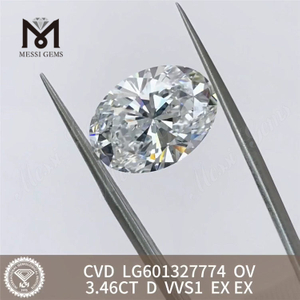 3.46CT D VVS1 ov cvd diamond online LG601327774 