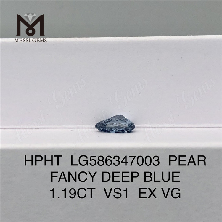 1.19CT VS1 PEAR FABULA ALTE RED EX VG HPHT Blue Hpht Diamond Pretium LG586347003