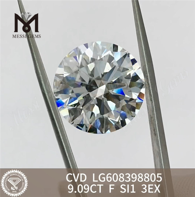 9.09CT F SI1 3EX CVD Lab Grown Diamond China IGI Certified Perfection\'Messigems LG608398805