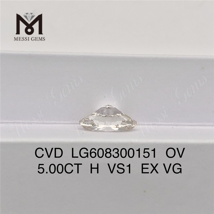 5.00CT H VS1 EX VG OV adamantes in sale creatos IGI Certified Brilliance丨Messigems LG608300151 