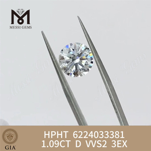 1.09CT D VVS2 3EX HPHT GIA adamas lab 6224033381丨Messigems 