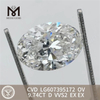 9.74CT D VVS2 OV magnae lab adamantibus CVD LG607395172 creatum est.