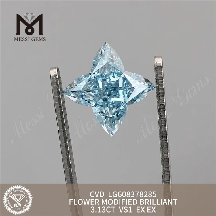 3.13ct VS1 Blue Flos Lab factum Diamond Pectus CVD LG608378285