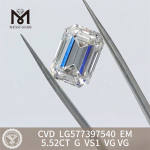 5.52ct G VG CVD Smaragdus Lugdal Lugdal LG577397540 丨 Messigms LG577397540