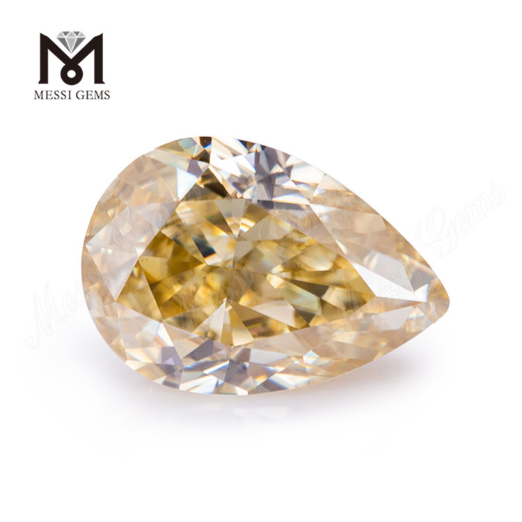 Pirum solutam moisanite 8 * 12mm Yellow moissanite lapidibus amet elit