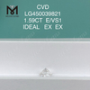 1.59 carat E VS1 Round IDEL CUT lab iaspis creatus CVD