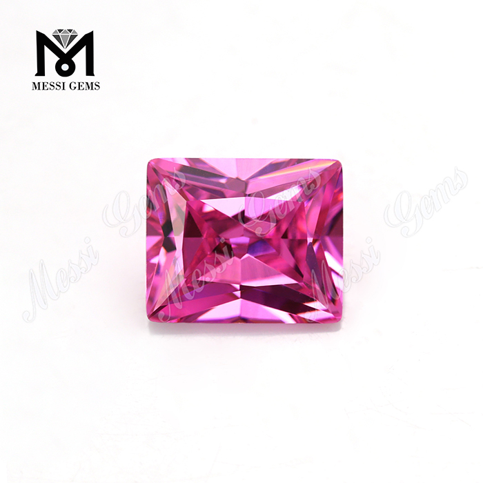 Factory Price Big Size 10*12mm Pink Cubic Zirconia solve Stone