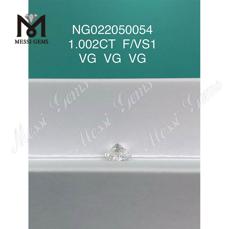 1.002ct circum F solve Gemstone Synthetica Diamond VS1