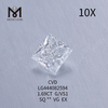 1.69 carat G VS1 SQ VG Poloniae lab crevit princeps cut crystallini