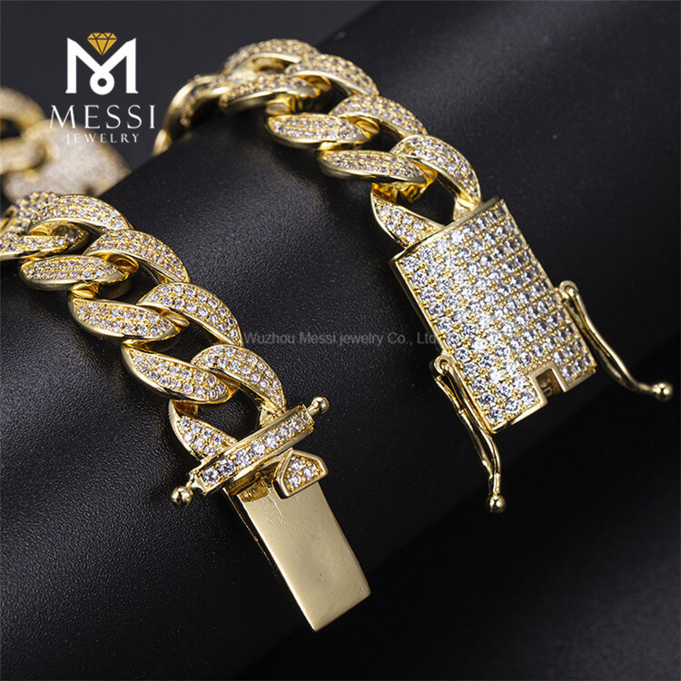 Hip-hop Jewelry Men\'s customized Moissanite Cubanus Link Chain
