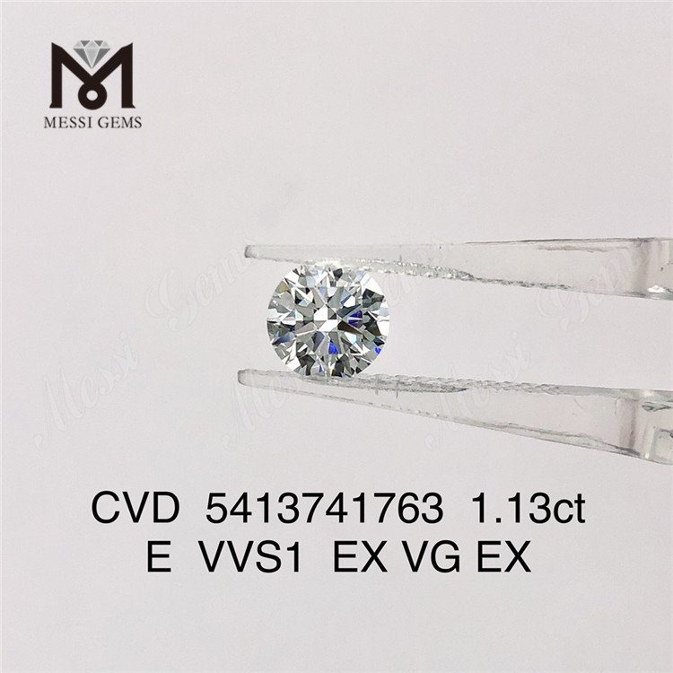 1.10ct E CVD Diamond VVS solutam Alba homo est Diamond Pectus Packing