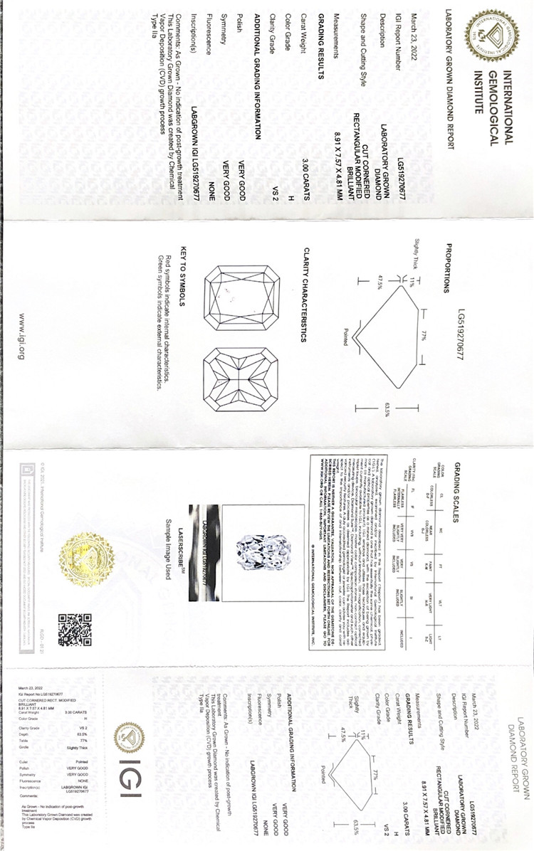 III carat solutam lab adamas
