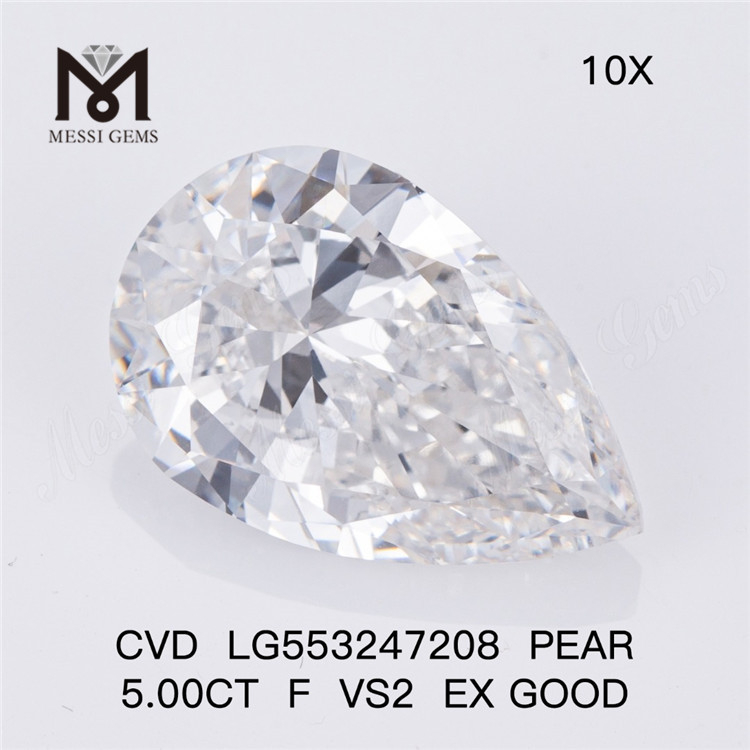 5.00ct F VS2 EX Figura boni piri lab adamas altus qualis est