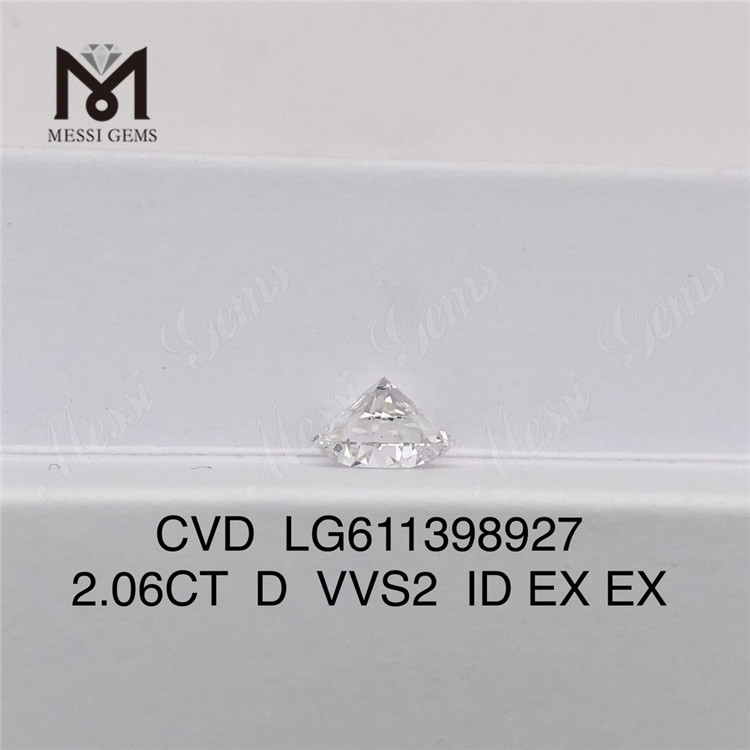 2.06CT D VVS2 ID Buy Solve Lab Diamond IGI Certified Quality丨Messigems LG611398927