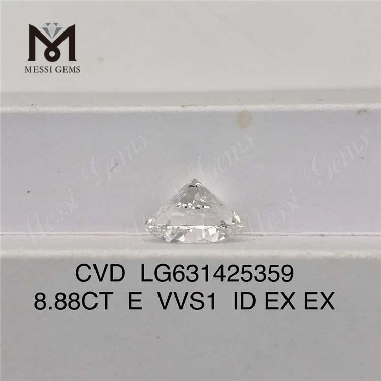 8.88CT E VVS1 ID officina adamantibus crevit CVD LG631425359丨Messigems 