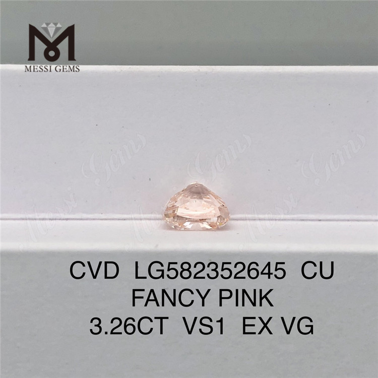 3.26CT VS1 CU AMARYLLIS EX VG PINK CVD Diamond LG582352645 