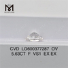 5.63CT F VS1 Oval IGI Buy Lab Partum Diamond Online Splendor Vltra Imagination丨Messigems LG600377287