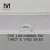 7.96CT E VVS2 zmaragdus incidit adamantem lab CVD LG611368823丨Messigems \t