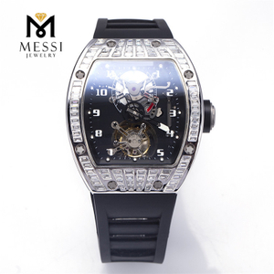 Wholesale Custom Men's watches PRAESTRICED Out Moissanite Fashion Mens Moissanite Watch