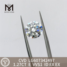 1.27CT E VVS1 1 carat syntheticum adamas CVD