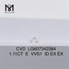 1.11CT E VVS1 ID sumptus 1 carat lab adamas crevit CVD pro mole emptionibus LG607342384