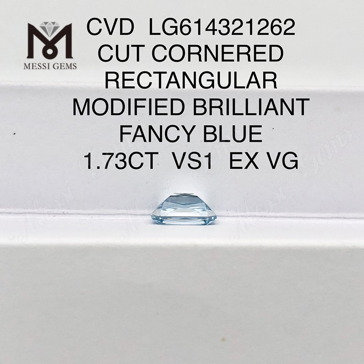 1.73CT lab adamantibus simulatis VS1 RECTA RED CVD LG614321262丨Messigems
