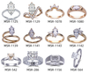 14k 18k jewelry 2 carat Cor Diamond Orbis pro sponsalibus 