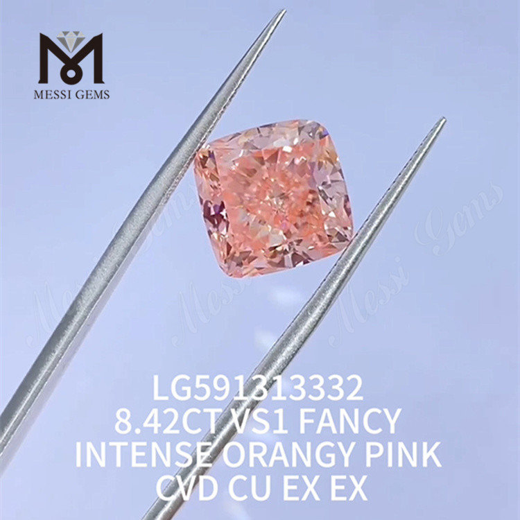 8.42CT VS1 CVD CU EX Lab Made Pink
